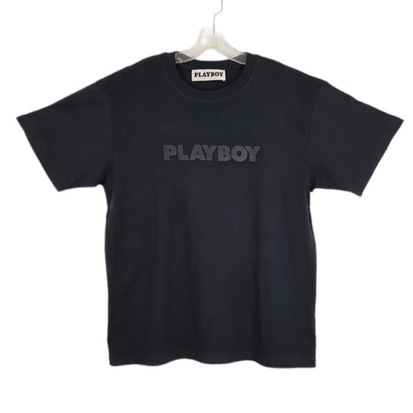 PacSun Other - PacSun Playboy Haus Puffy Logo T-Shirt Sz M Black Short Sleeve Crew Neck Cotton